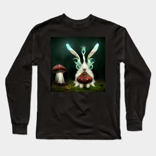 White Rabbit Fungi Friend Long Sleeve T-Shirt